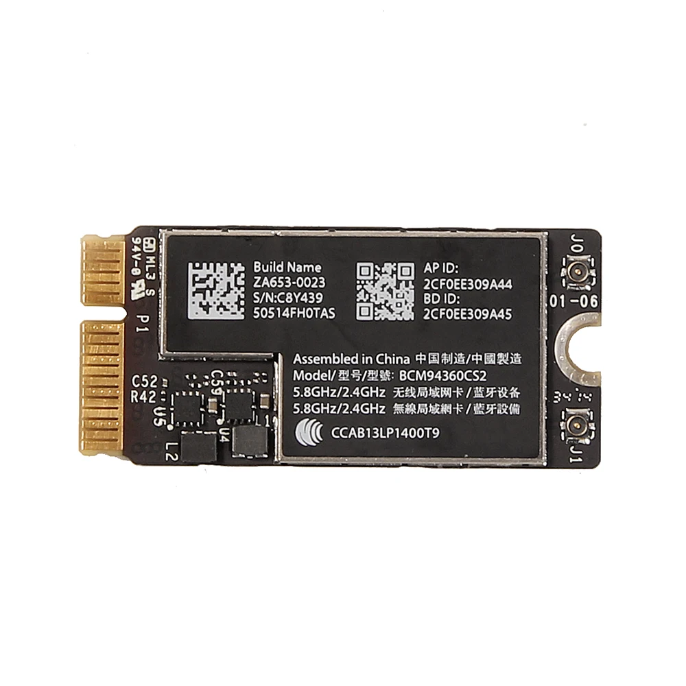 New BCM94360CS2 Wireless-AC WIFI Bluetooth BT 4.0 Airport 802.11ac Card For Macbook Air 11