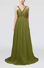 Elegant sleeveless chiffon floor length ribbon bridesmaid dresses Cheap plus size