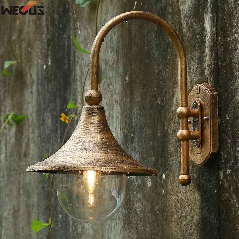 Large speaker wall lamp, waterproof garden outdoor wall lampin Outdoor