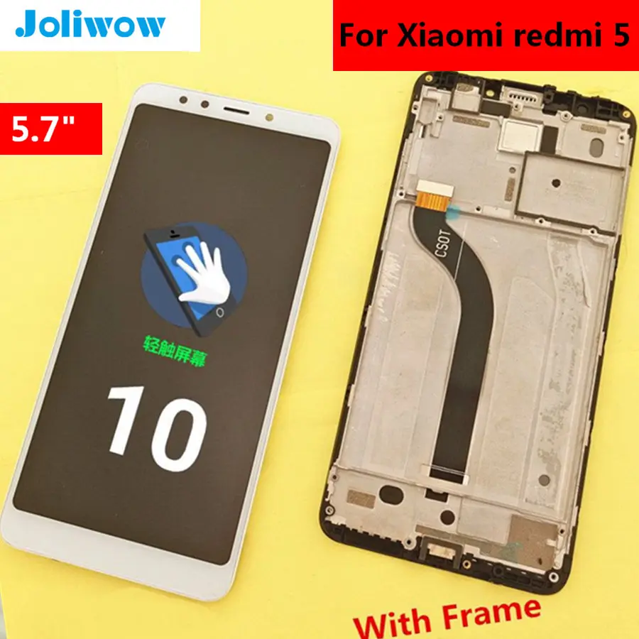 

FOR Xiaomi redmi 5 Lcd 5.7" LCD Display+Touch Screen+frame Digitizer Assembly Replacement Accessories for phone redmi5 lcd