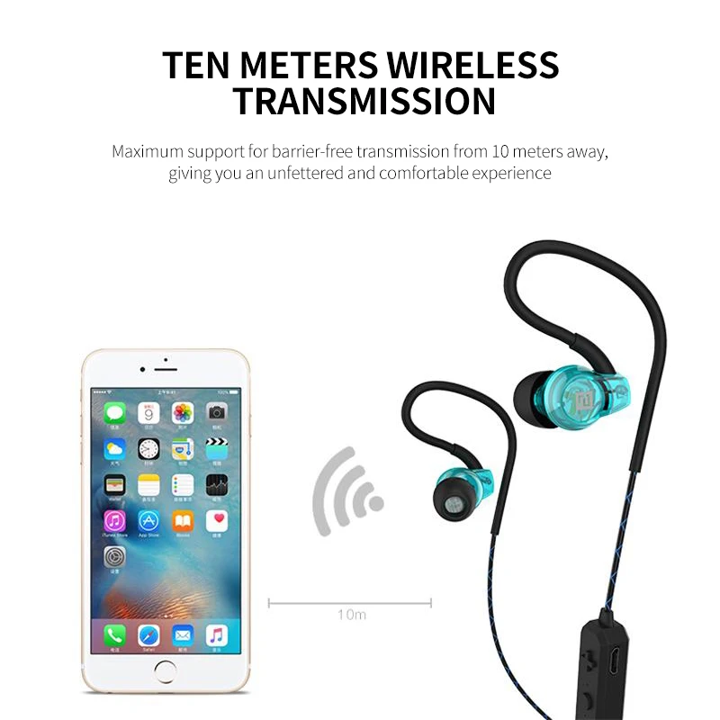 Langsdom BS80 Спортивные Bluetooth наушники с микрофоном беспроводная гарнитура для