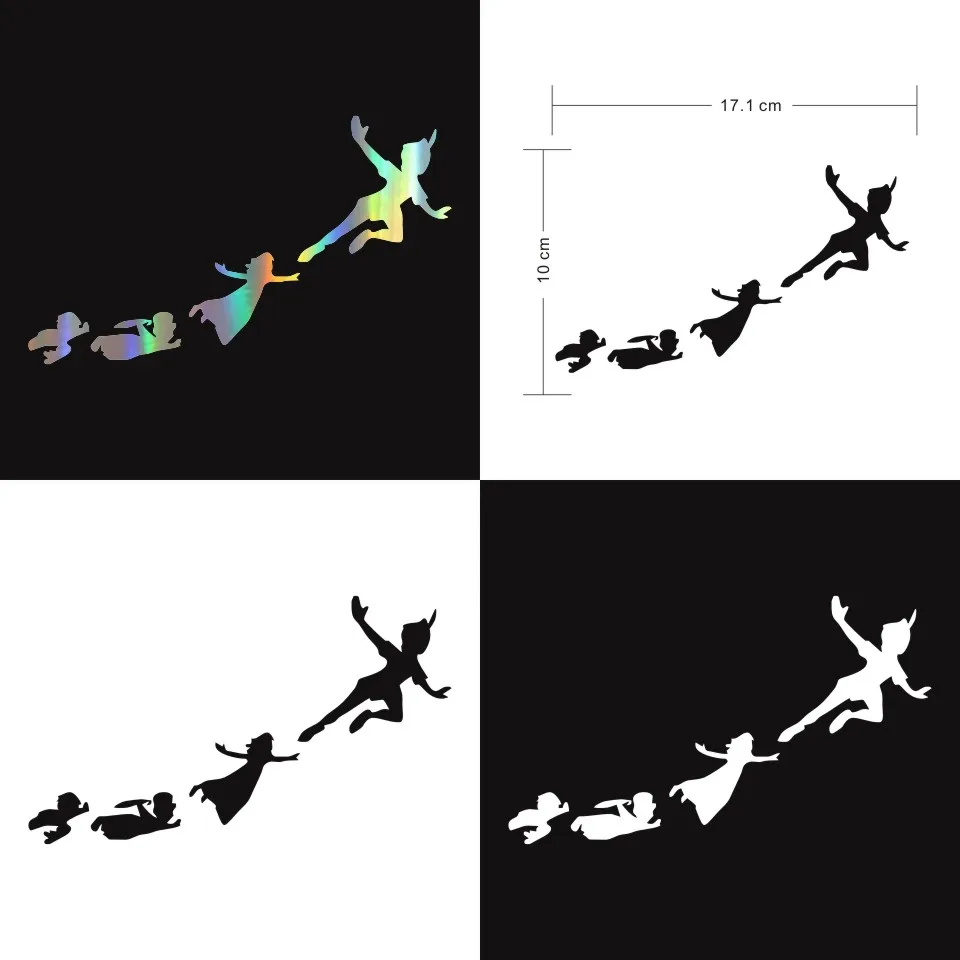 Anycuros Peter Pan & Gang Flying Fashion Car-Styling Stickers Decals 17 (2)