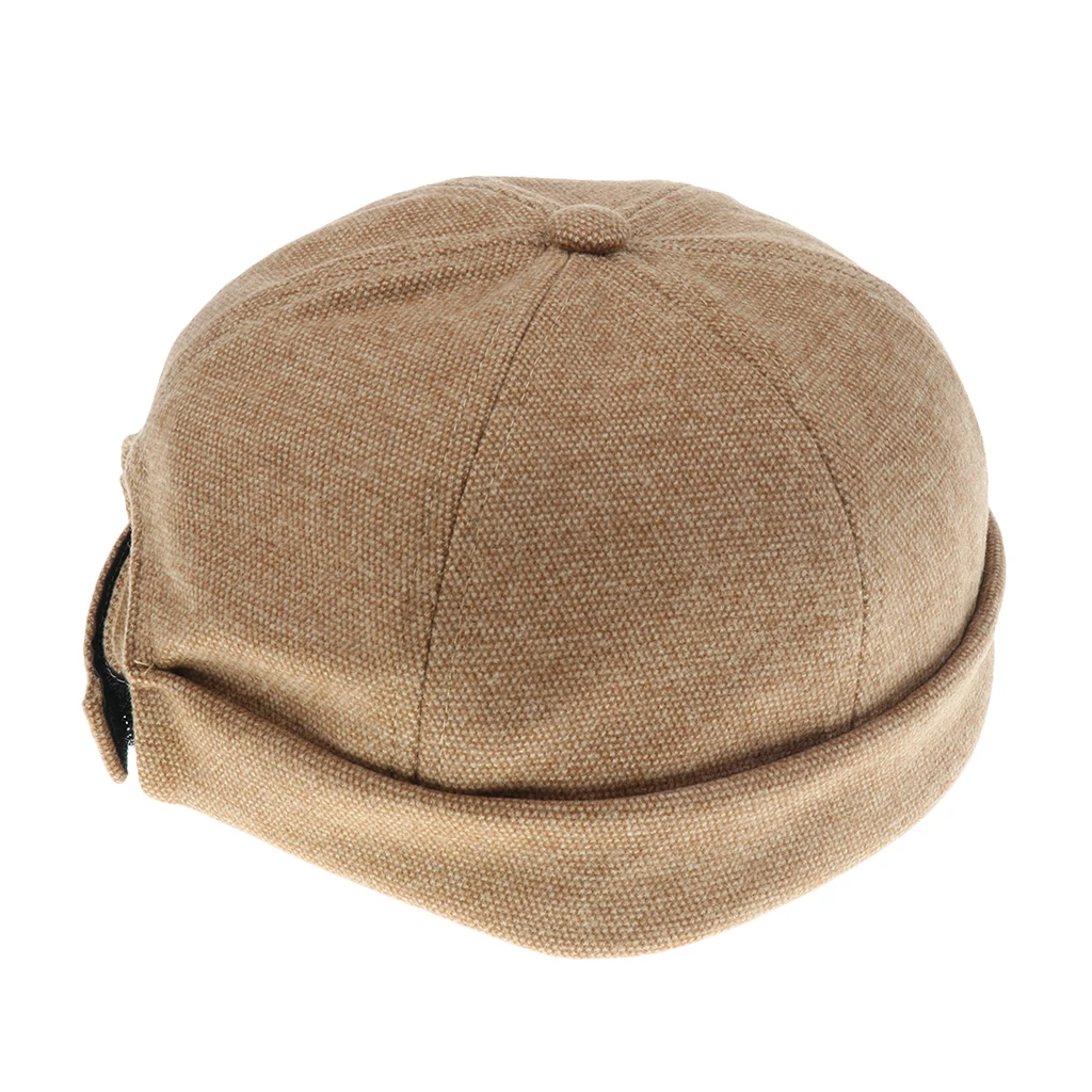 High Quality Men Woman Teens Skullcap Watch Cap Brimless Hook & Loop Cap sailor hat (5 colors) Adjustble Hat Accessories