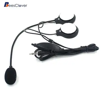 

Adeeing 3.5MM Helmet Headphone Earphone with Microphone Speaker for MP3 Cellphone Motorcycle Motorbike Helmet Accessory r30