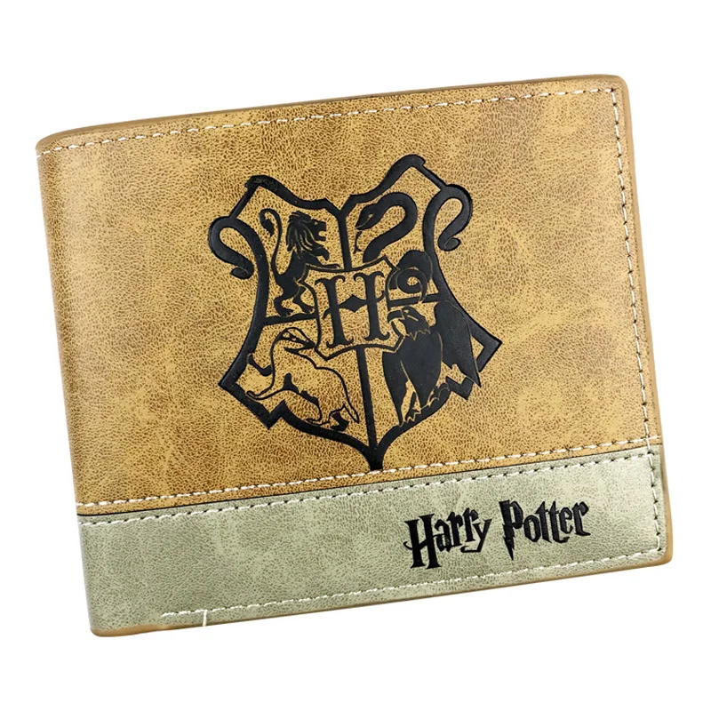 Harry Potter Wallets Movies Cartoon Anime Leather Embossing LOGO Purse ...