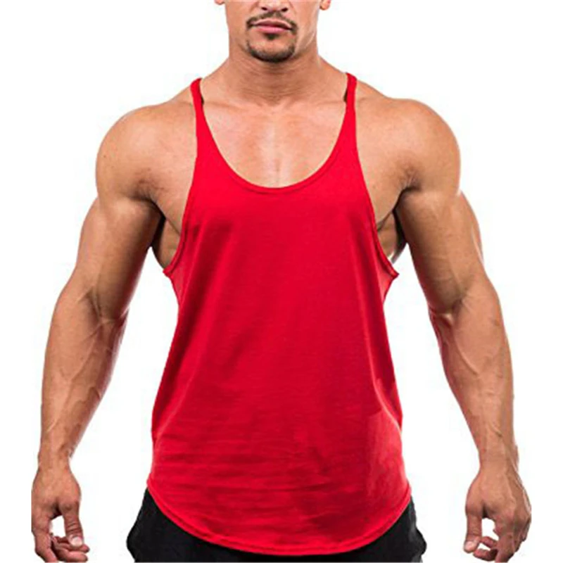 Running Vest Men bodybuilding gym clothing fitness men undershirt solid ...