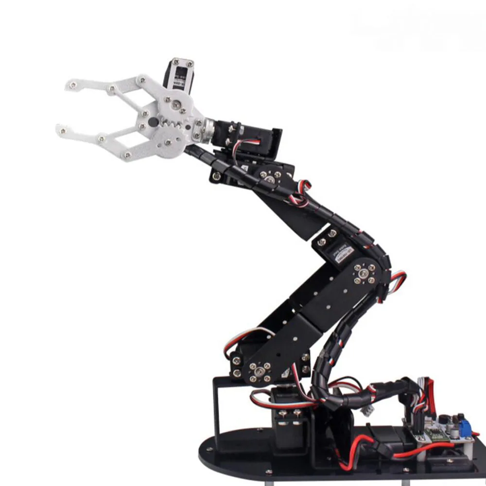 

1 Set of Action Figure 6 Degree of Freedom Three-dimensional Mechanical Manipulator Grip Mountain Aluminum Robot Kit In Selling