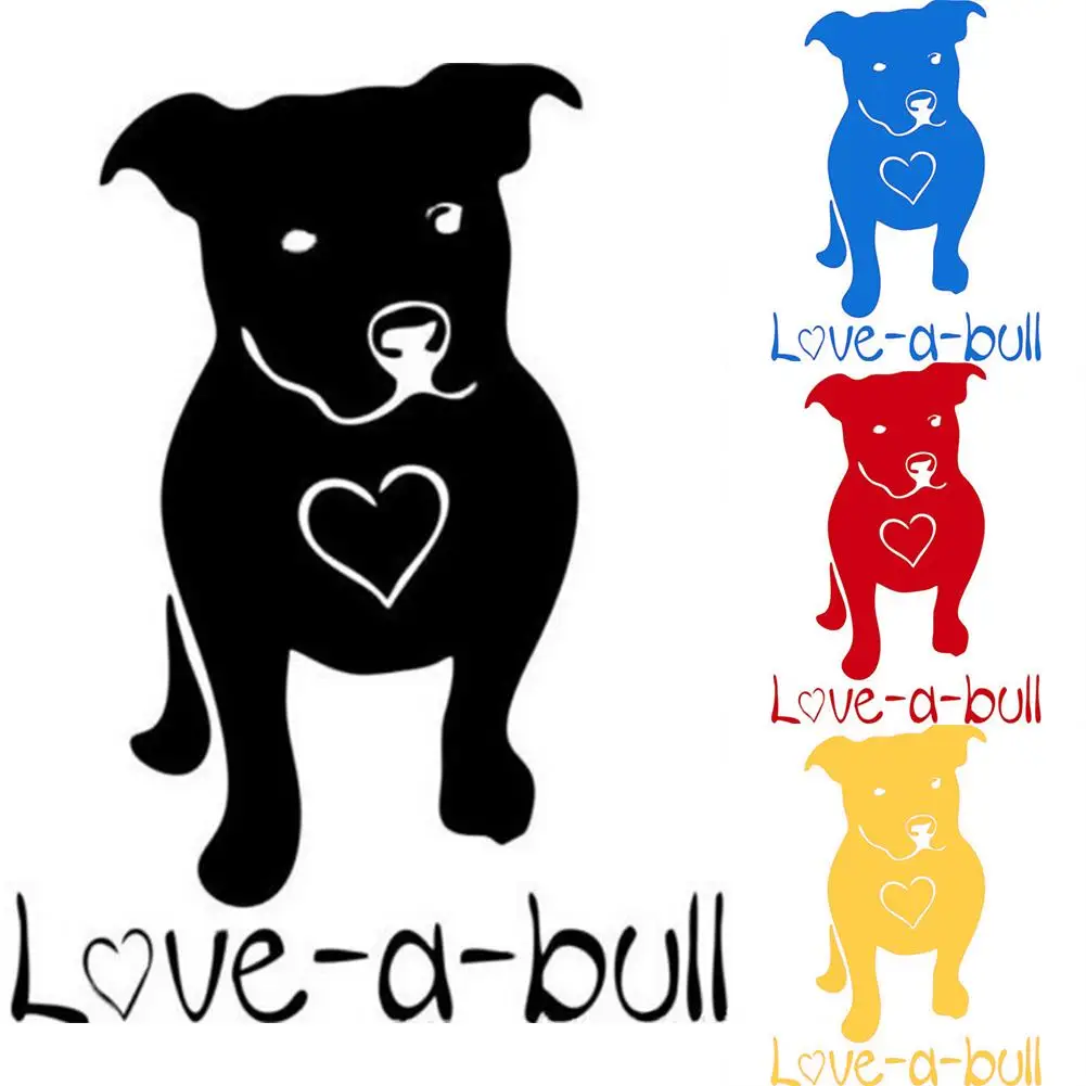 Cute Pitbull Bulldog Pattern Reflective Waterproof Car Sticker Decal DIY Decor | Автомобили и мотоциклы