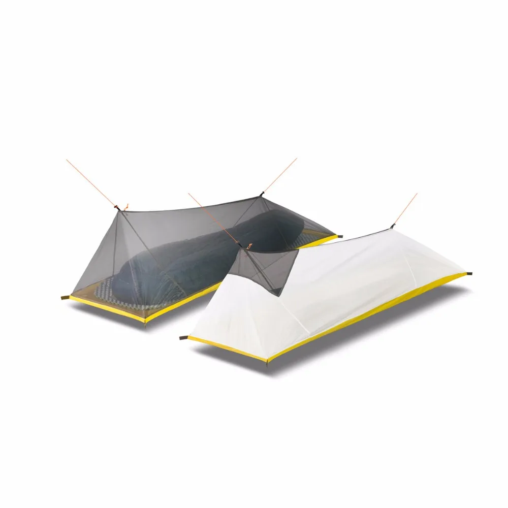 Achat 260G ultra léger extérieur Camping tente été 1 seule personne maille tente corps intérieur tente évents moustiquaire pour pêche touristique
