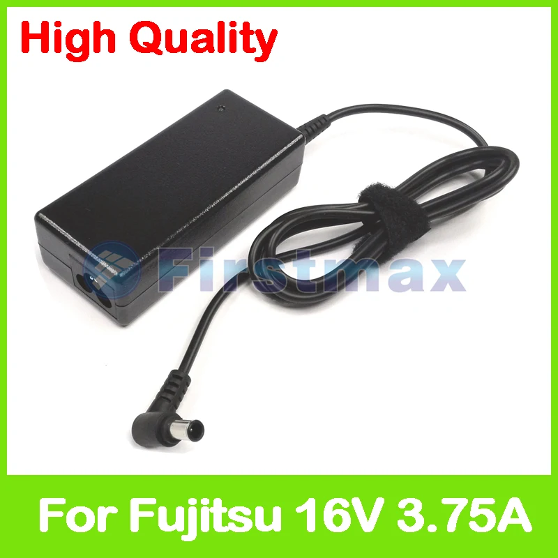 16V 3.75A 60W ноутбук адаптер переменного тока зарядное устройство для Fujitsu LifeBook P5010