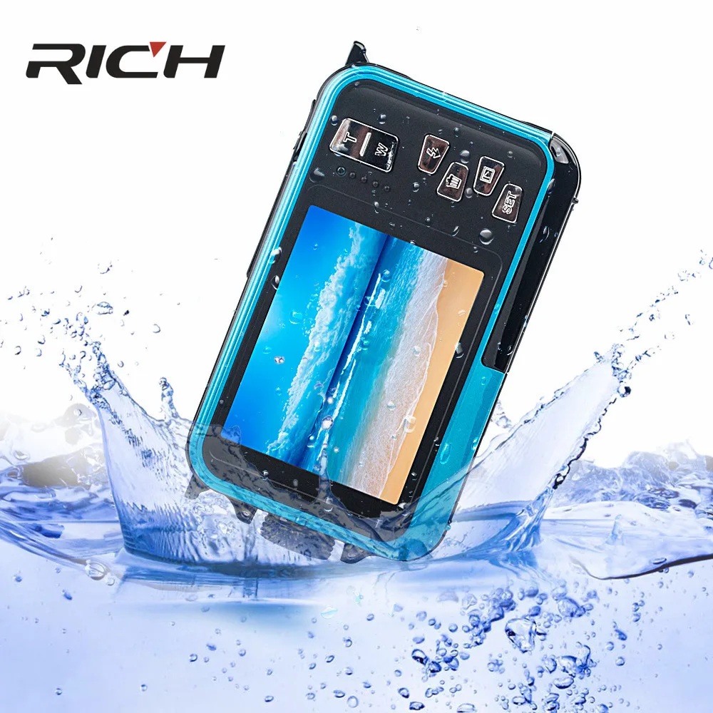  H268 Digital Camera 3M Waterproof Camera 2.7 Inch +1.8 Inch Double Screen Max 24MP 16 times Digital