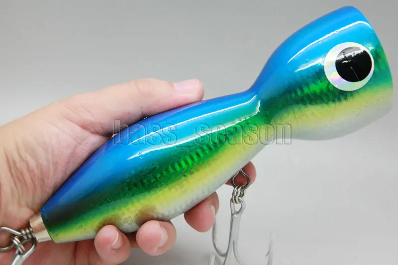 

Duty Heavy 155g 7" Saltwater Lures Woodbody GT Popper TopWater Fishing Lure Bait