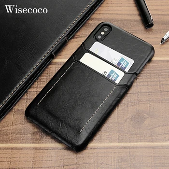 

Card Holder Case for Iphone X Xs Max Xr Luxury Leather Wallet Shockproof Slim Back Cover Phone Coque for IPhone 11 pro max 2019
