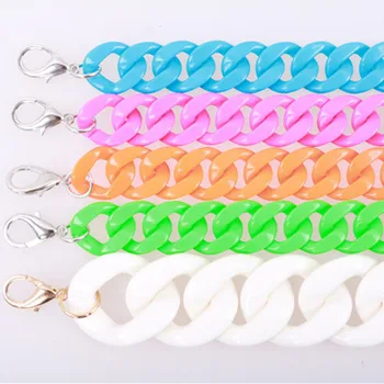 

5 pcs Per lot Resin Bag Strap Fashion Acrylic Handbag Replacement China Online shop Plastic Bag Handle Purse Frame Hanger Chain