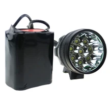 8T6 велосипедная фара дальнего света 12000 люмен 8xcree XM-L T6 светодиодный велосипед фонарик+ 8,4 V 18650 8800 мА/ч, Батарея упаковке с открытыми порами+ Зарядное устройство