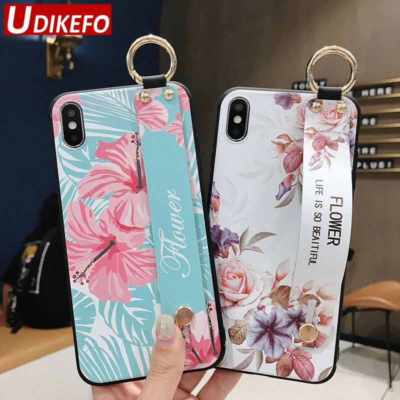 Чехол с ремешком на запястье для Xiaomi Mi 9 8 5X 6X чехол-подставка телефона Redmi K20 Pro 4X Note