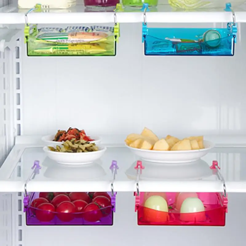 

Refrigerator Fresh-keeping Partitions Multifunctional Finishing Storage Rack Drawer Type Food Storage Box Household Organizers