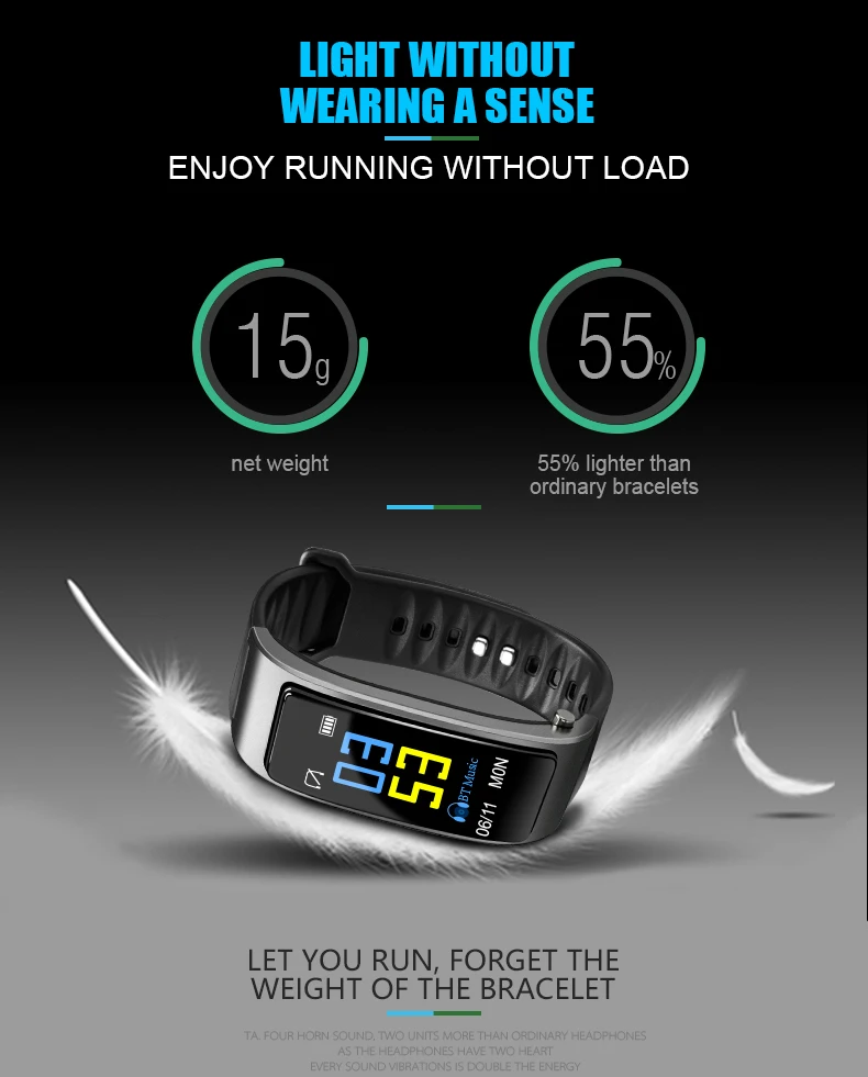 Bluetooth Y3 Color Headset Talk Smart band Bracelet heart rate monitor Sports Smart Watch Passometer Fitness Tracker Wristband (16)