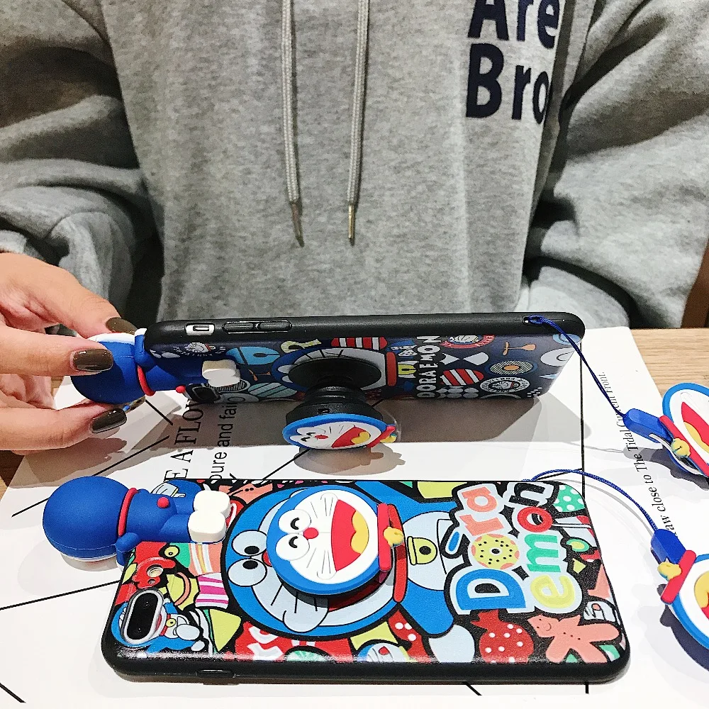 Мягкий силиконовый чехол для телефона с 3D рисунком Doraemon VIVO Y66 Y67 Y79 Y71 Y75 V7 Y83 V5 Y93 Y97 Y85