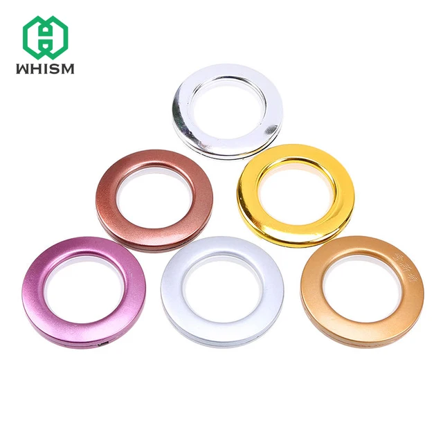 whism 8pcs plastic rings eyelets for curtains home decoration round