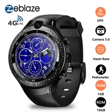Zeblaze THOR 4 Dual 4G Smart Watch Phone 5.0MP Dual Camera Android Watch 1.4 AOMLED GPS/GLONASS 1GB 16GB Smart Watch Men 2019 zeblaze thor 3g smart watch phone