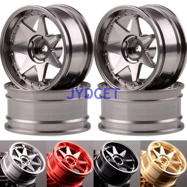 Special Price 4PCS 1.9" Aluminum 7 Spoke Wheel Rim 1071 For RC 1/10 On-Road Drift Rock Crawler
