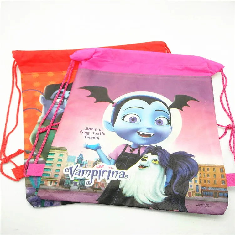 1 шт. Беби Шауэр детский сувенир drawstring Подарочные сумки vampirina тематическая вечеринка на день рождения для девочек