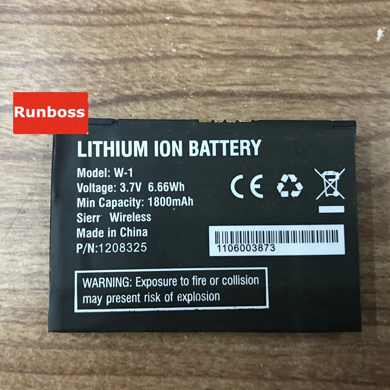 

Runboss 1800mAh W-1 Battery For Netgear Sierra Aircard 753S 754S 778S Batteries