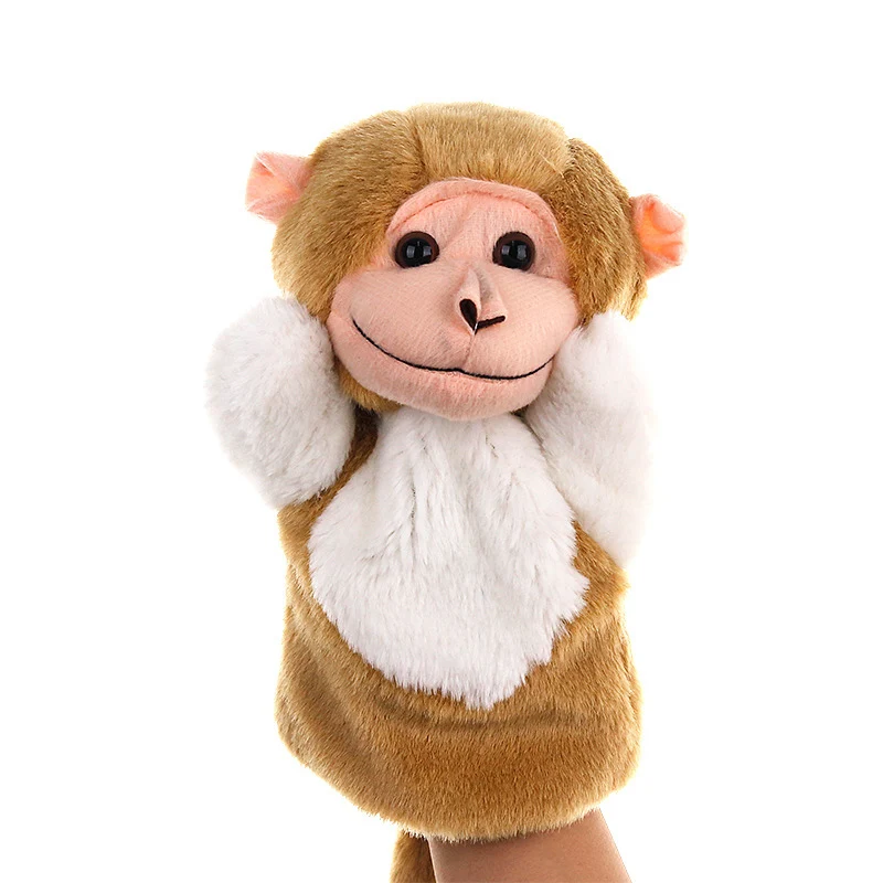 1 Pcs Monkey Doll Classic Cute Cartton Animal Hand Puppet Toys Plush
