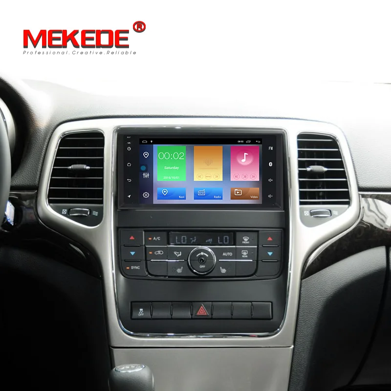 MEKEDE Android 8,1 Автомобильный DVD плеер для JEEP Grand Cherokee 2011 2012 2013 1 Din автомобильный радио мультимедиа gps навигации стерео аудио