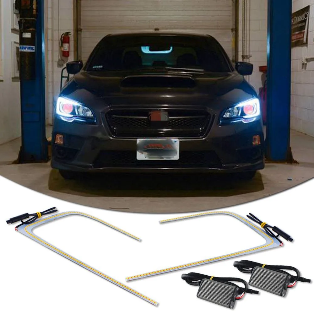 Автомобильный мигающий светильник для Subaru WRX/STI 2015 2016 2017 2018LED DRL дневные ходовые