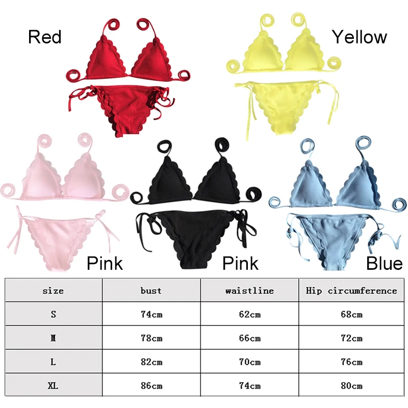Polyester Split Type Women Pool Bikini Set Swimsuit Fashion Girls Beach Wear Adjustable Beach Swimming Sexy swimsuit thong