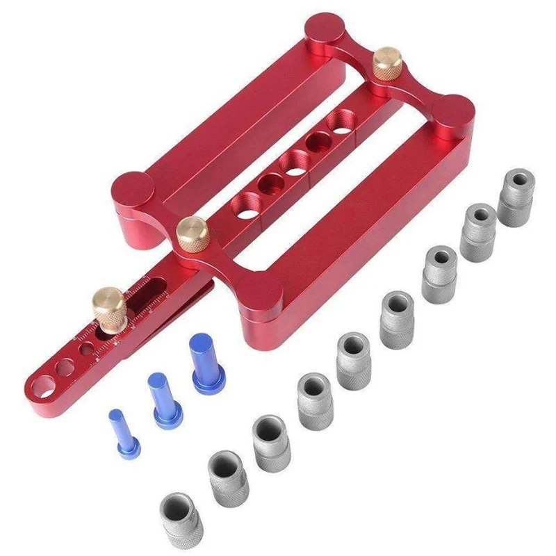 

Woodworking Self Centering Dowelling Jig for Metric Dowels 6/8/10mm Precise Drilling Tools JDH99