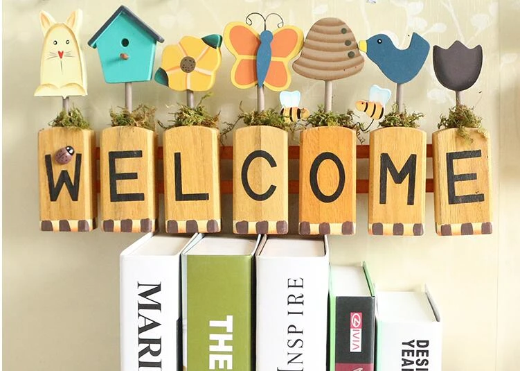 送料無料 Width 40cm 歓迎リスト壁掛けショップホーム牧歌的な装飾フック店 American Home Decor Home Decoramerican Stores Aliexpress