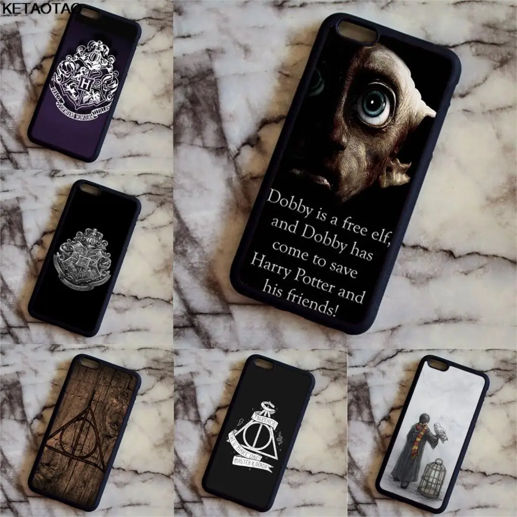 

KETAOTAO Deathly Hallows Harry Potter Dobby Phone Cases for iPhone 4S 5C SE 5 5S 6 6S 7 8 Plus X Case Soft TPU Rubber Silicone