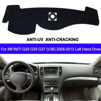 

TAIJS Car Dashboard Cover Dash Mat For Infiniti G25 G35 G37 Q40 Q60 2008 - 2012 2013 2014 2015 Non-slip Sun Shade Pad Carpet