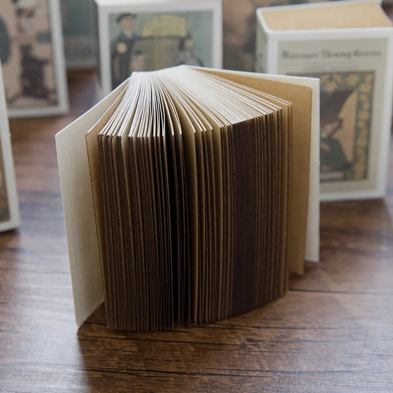 12PCS/LOT Creative mini note pad 3.6*5.6cm 100 sheets fingure notebook funny old fashion stationery free shipping