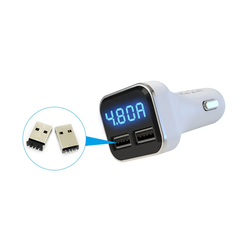 Автомобильное зарядное устройство KONGYIDE с двумя usb портами быстрая зарядка