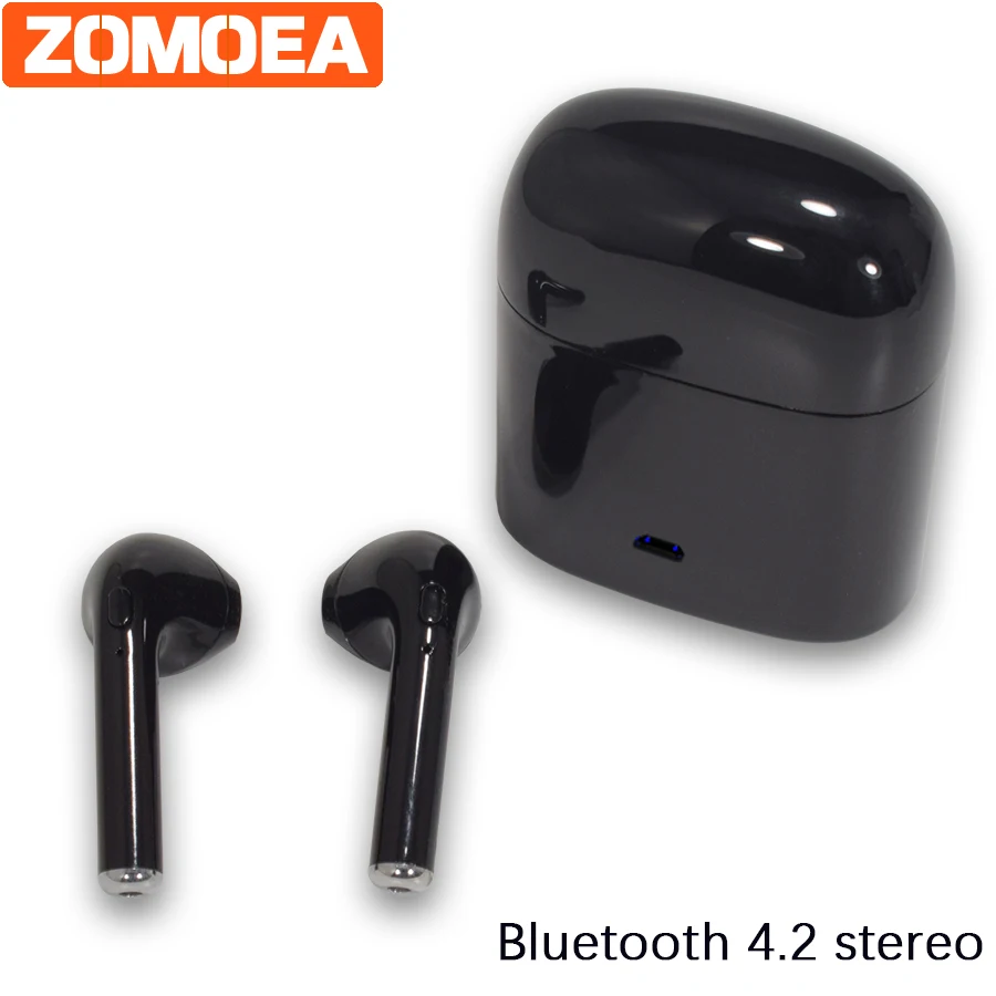 ZOMOEA мини беспроводного Bluetooth (голубой зуб) 4 2 наушники вкладыши TWS стерео