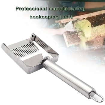 

Stainless Steel Honey Scraper Fork Beekeeping Honey Uncapping Fork Shovel Tools FPing