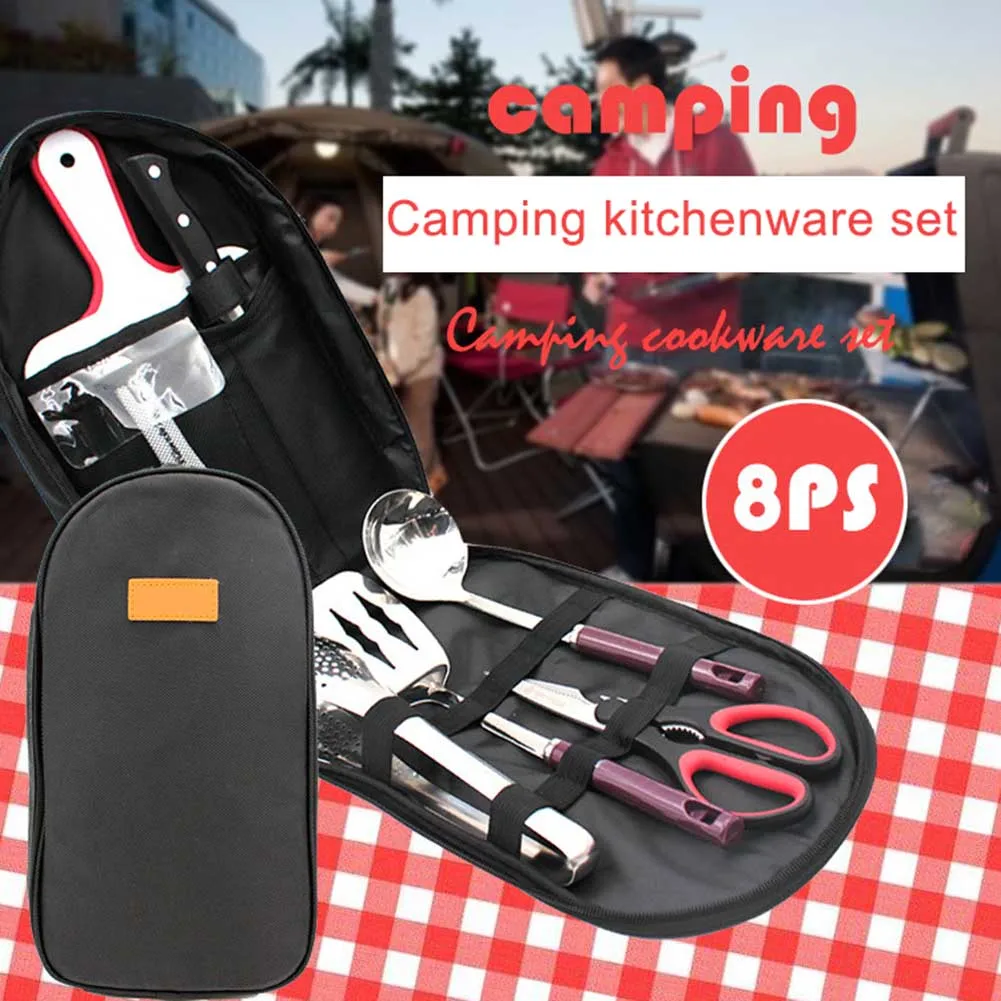 

BBQ Grill Tools Set with Storage Bag Stainless Steel Outdoor Barbecue Accessories Grilling Kit 2018ing