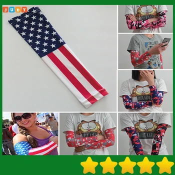 

Youth Men Arm Sleeves Football Basketball Baseball American Flag YS-XL