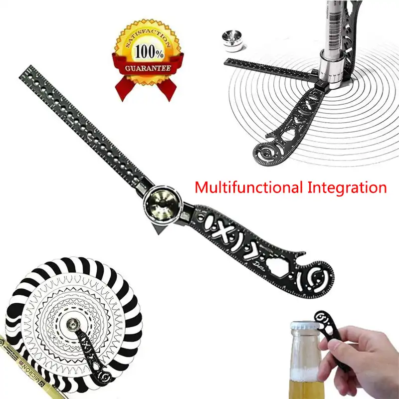 Magcon Ultimate Design Tool Mini Compass Protractor Combo-Circles Drawing Y1