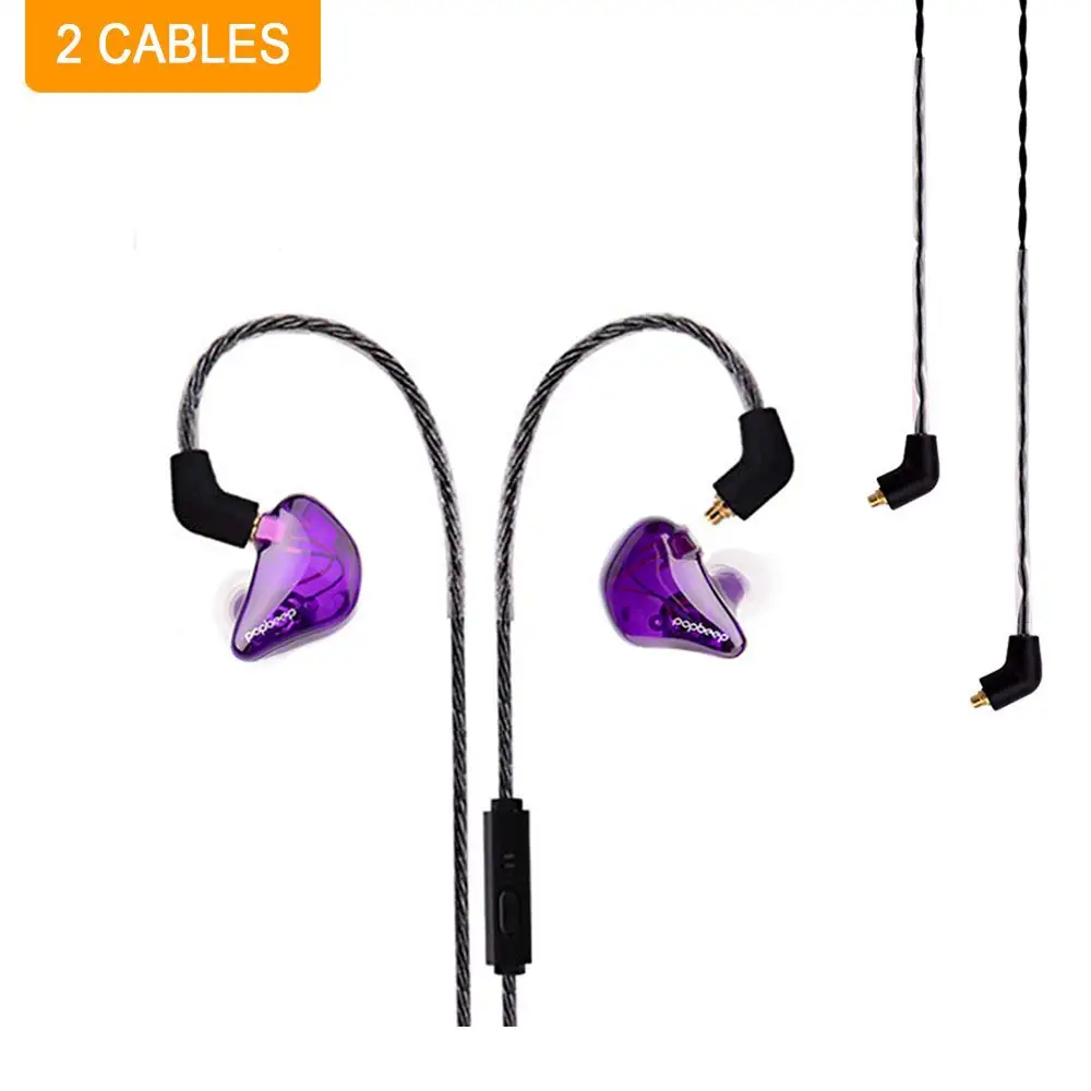 

BASN +PRO Dual Drive Monitors in-Ear Earphones with Detachable and Replaceable Cable Musician's Headsets for Stage and Studio