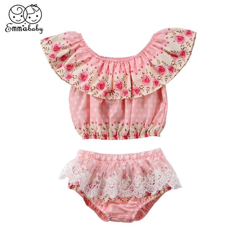 Emmababy Newborn cute Baby Girl clothes summer fashion baby girls