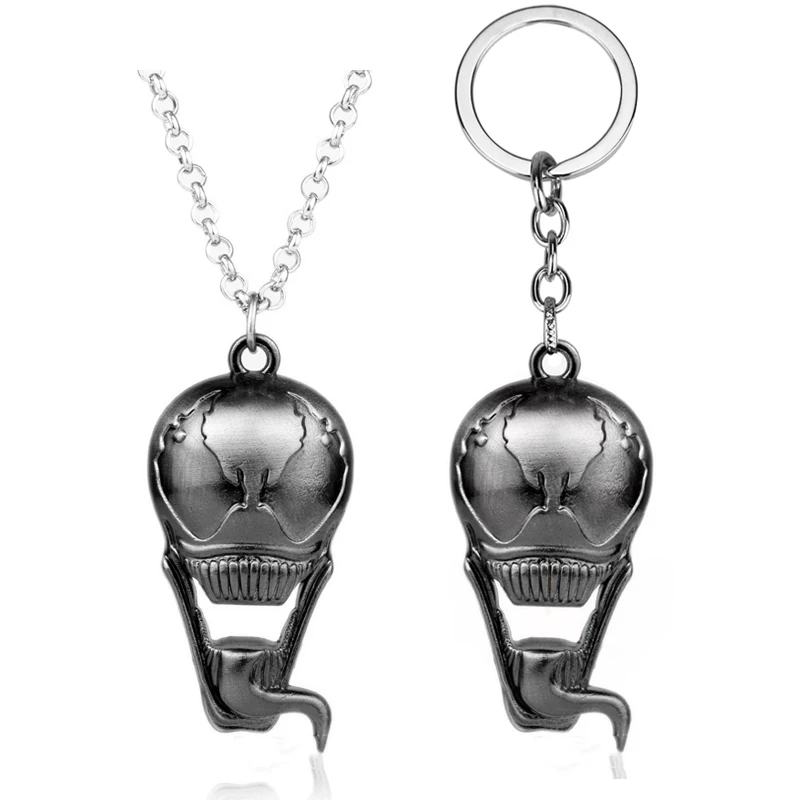 MQCHUN Fashion Jewelry Marvel Movie Venom Mask Pendant Necklace The