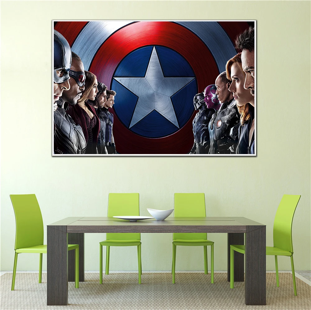 

Canvas Poster Prints Marvel Spider-Man Iron Man Home Decor Cartoon Movie Painting Cuadros Decoracion Salon Kids Room Decor