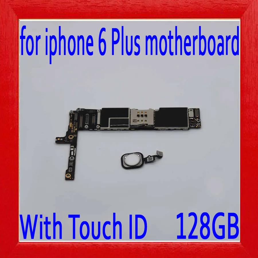 

100% Original unlocked for iphone 6 plus Motherboard with IOS System for iphone 6 Plus Logic boards with Touch ID