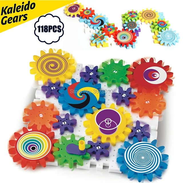 Kaleido Gears Building Set with Mosaic Mushroom Nails Construction Kit,Kaleidoscope Gear Combination Kit Educational toys 1