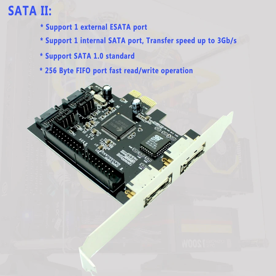 PCIe express card 1 порт IDE + 2 порта sata или eSATA combo PCI Express raid карта контроллера для